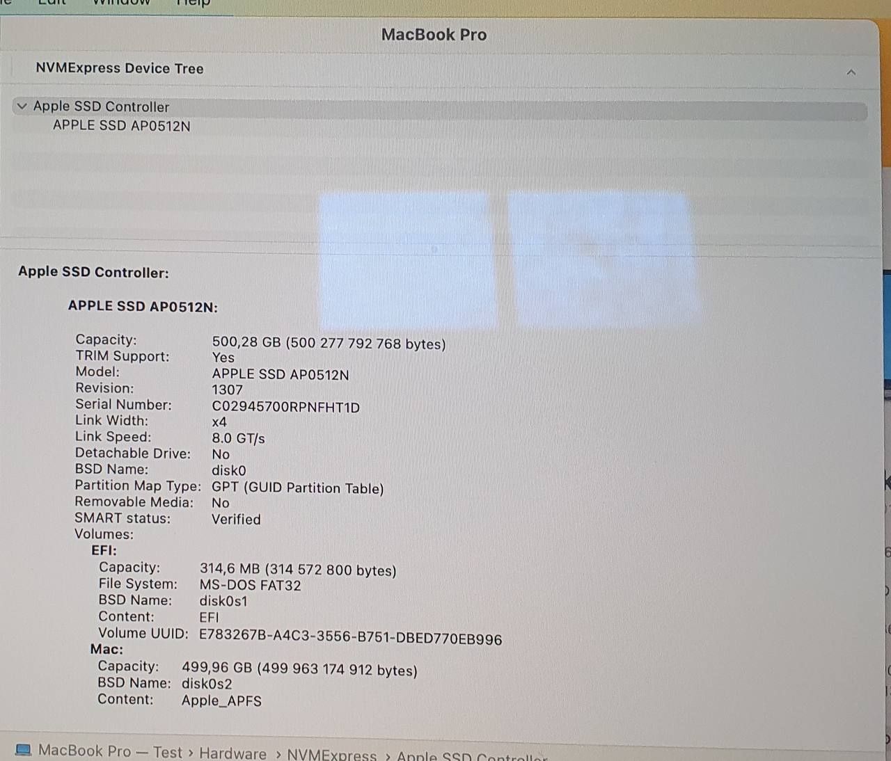 MacBook Pro 16inch 2019 - i7/16GB/512GB