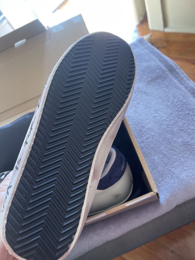 Golden goose brancos efeito desgastado super diferentes