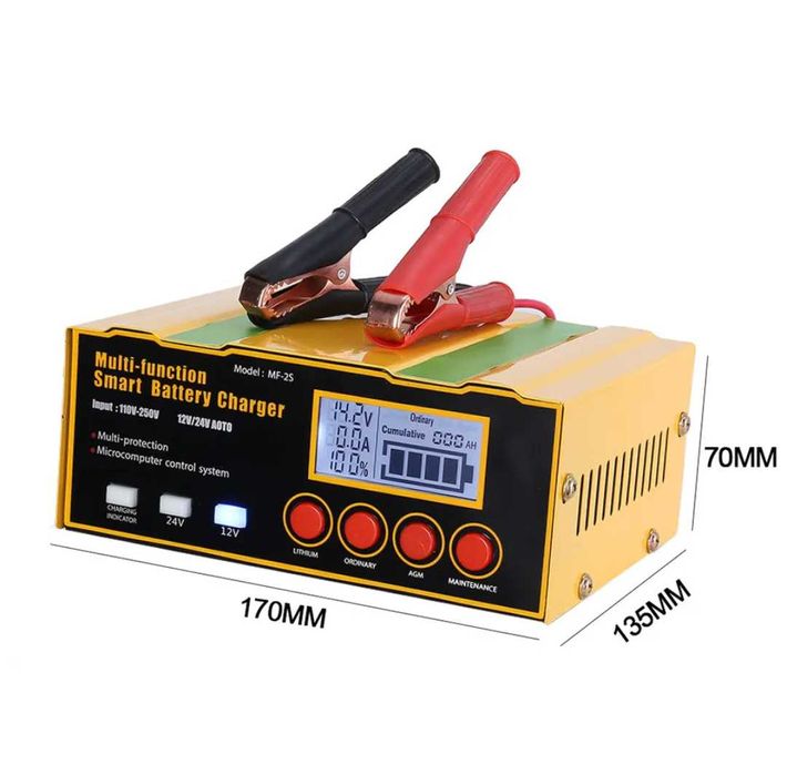 Зарядное устройство аккумулятора 12В - 12А/24В  - 7,5А