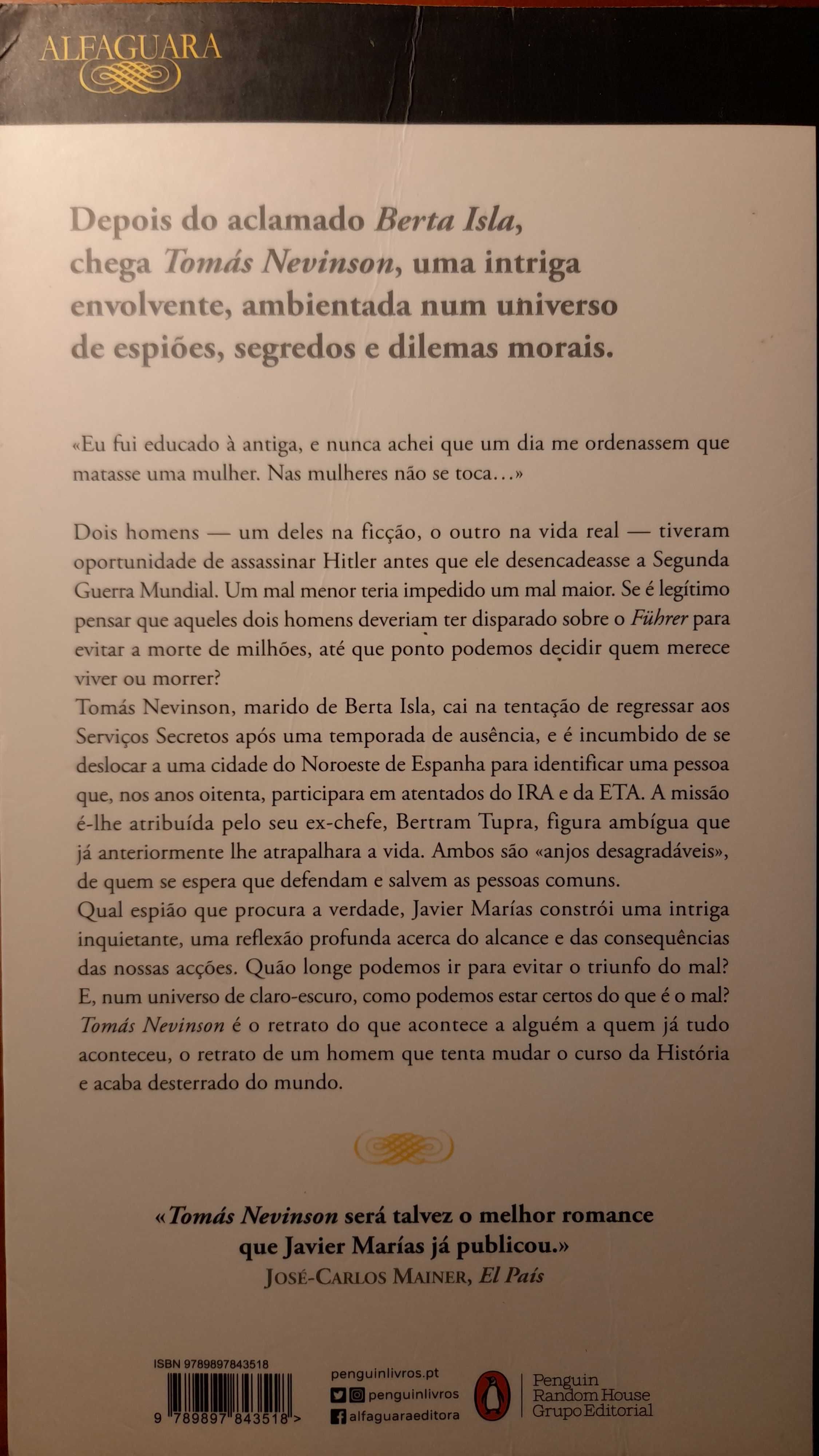 Javier Marías, Tomás Nevinson