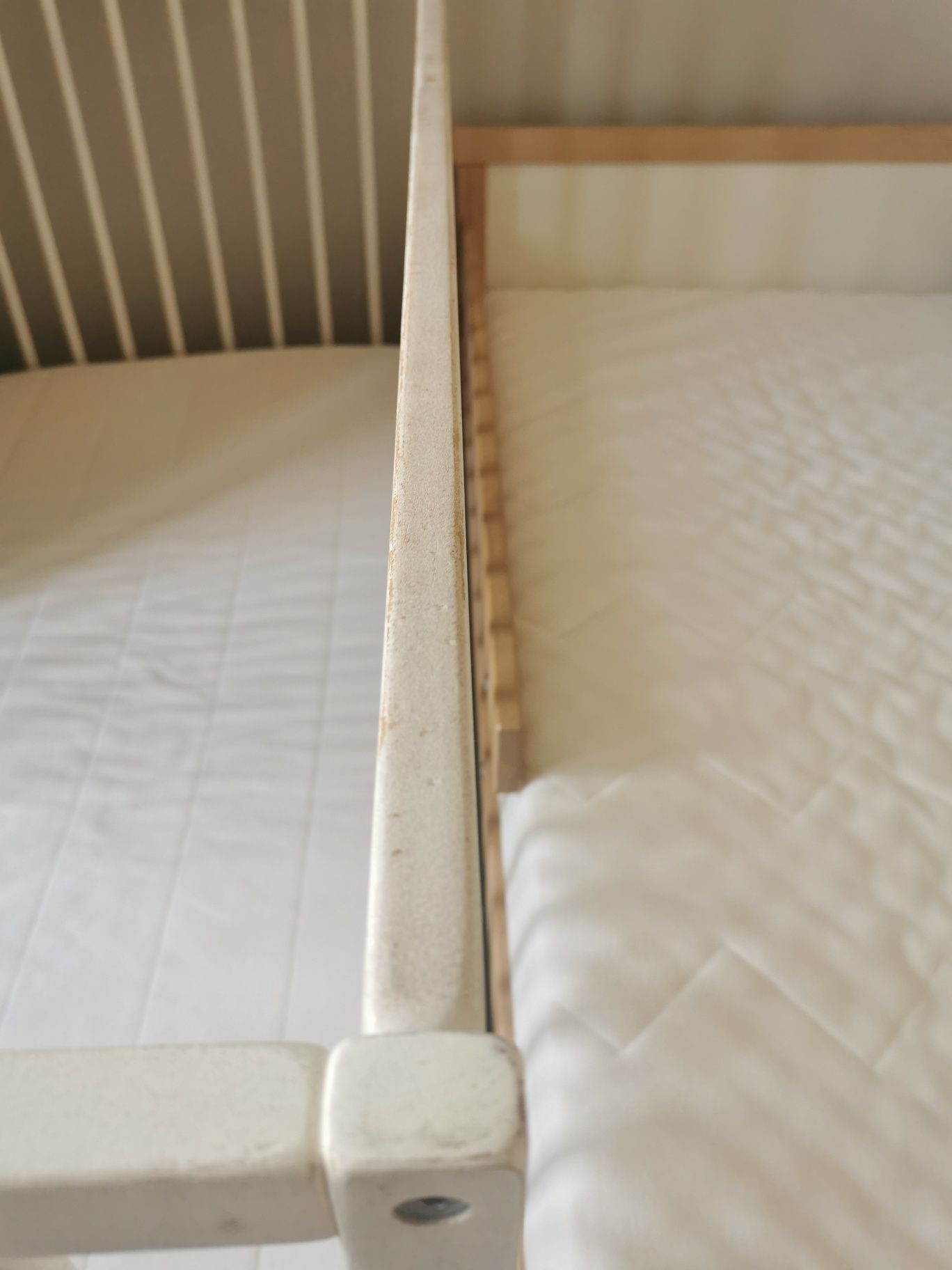 Ikea Sniglar łóżeczko niemowlęce z tekstyliami