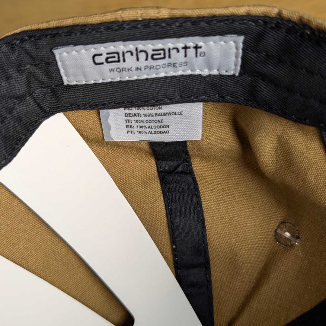 Коричнева кепка Carhartt, кепка кархарт, бейсболка кархарт, бавовна