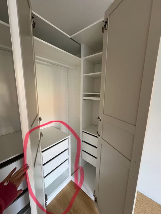 Przegroda i szuflada pax komplement 50x56 cm