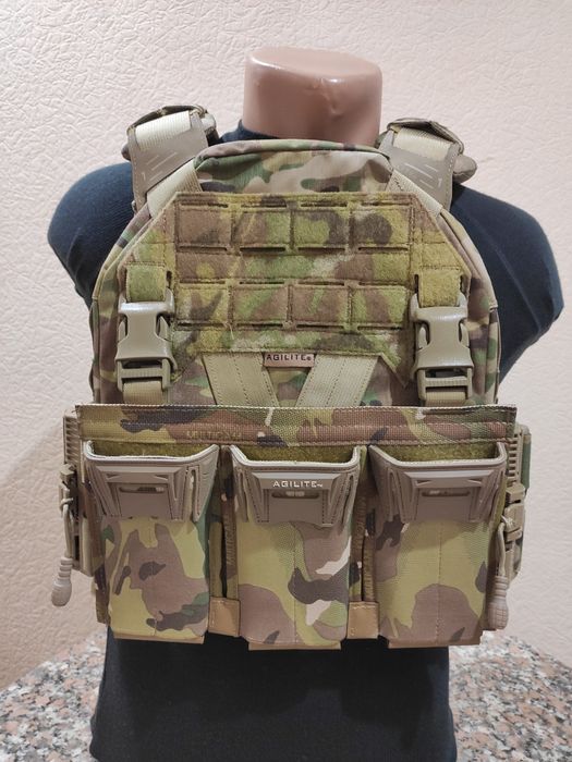 Плитоноска Bundle Agilite K-Zer р. М зі швидкозкидом і підсумок-панель