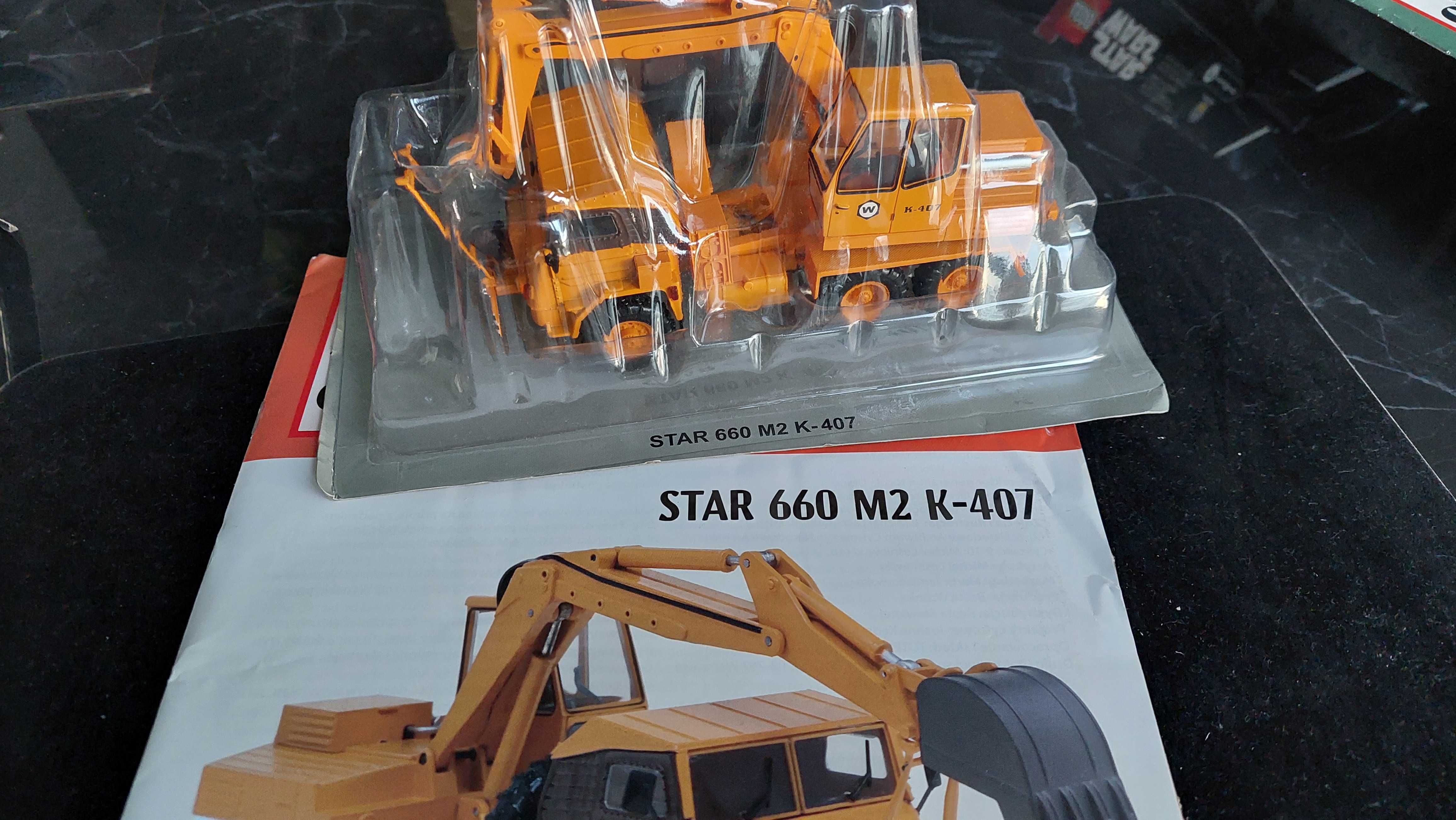 Star 660 M2 koparka K-407 Kultowe Ciężarówki PRL 1:43