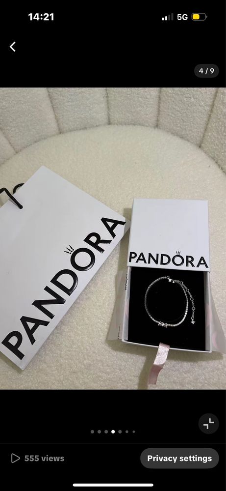 Pulseira da Pandora em Laço