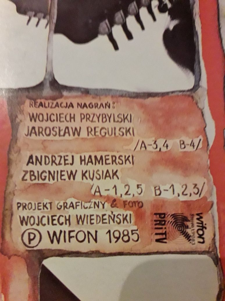 RYSZARD SYGITOWICZ- Bez Grawitacji. Wifon 1985