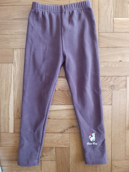 Spodnie legginsy ocieplane polarem polar 130cm