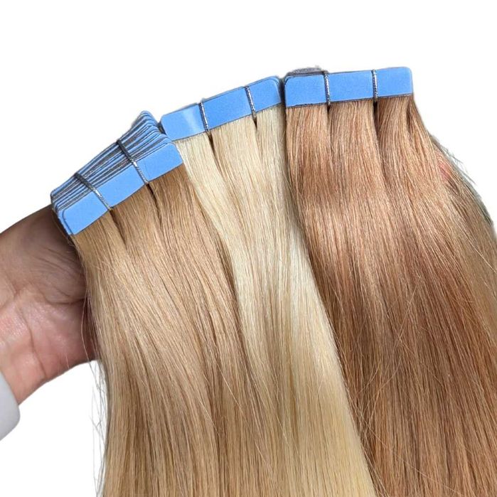 Tape On 57 cm 10 KANAPEK 20 taśm WŁOSY NATURALNE movito