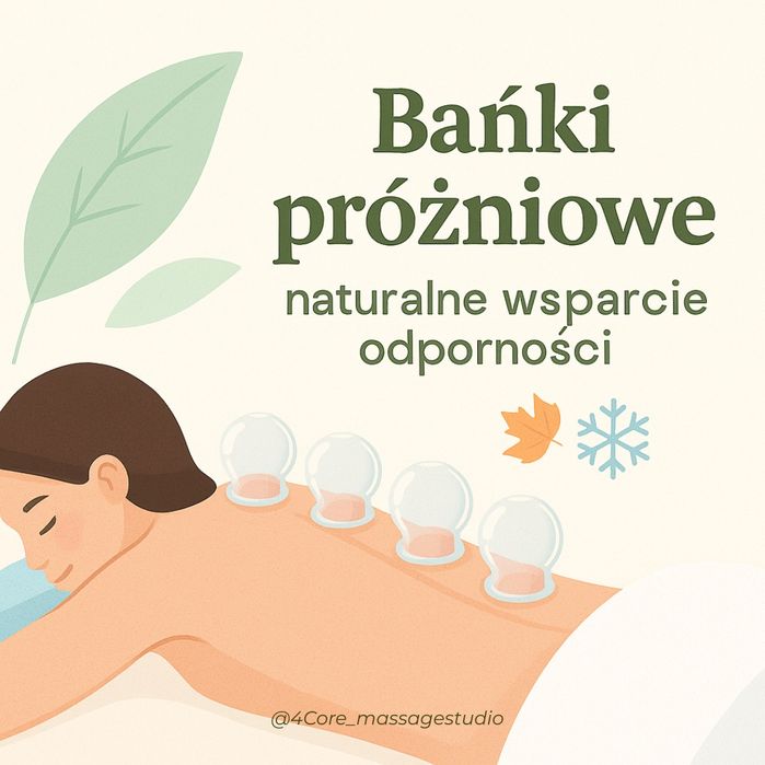 Masaż klasyczny/terapeutyczny/bańki próżniowe z dojazdem — Wrocław