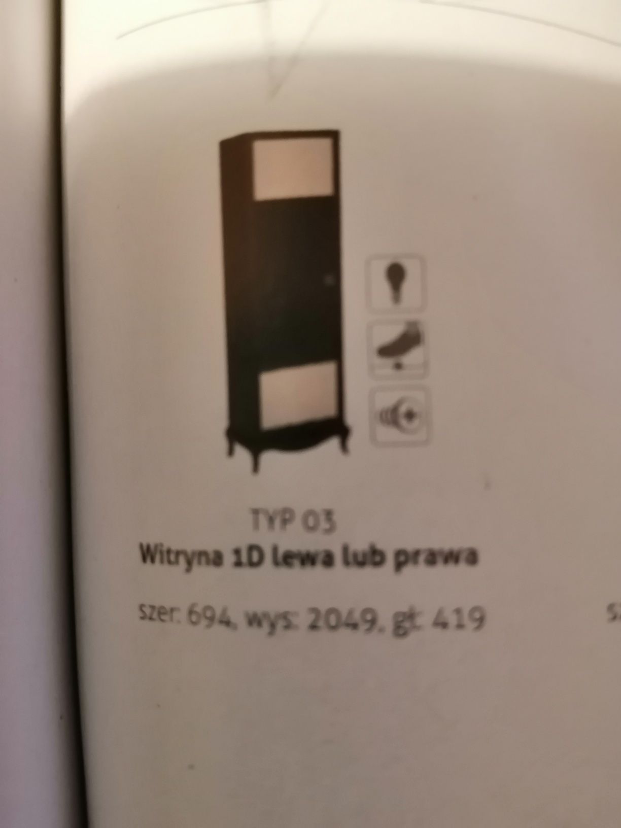 Komoda i witryna Laviano, Bydgoskie meble