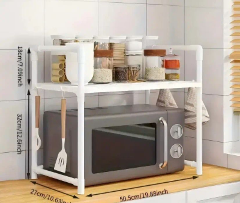 Biały regał do kuchni nowy stojak