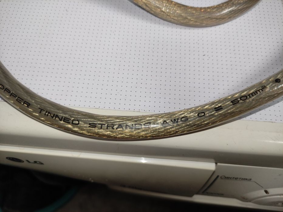 Силовой кабель питания DLS Power Line LC-OFC Copper AWG 0=50мм 2 метра