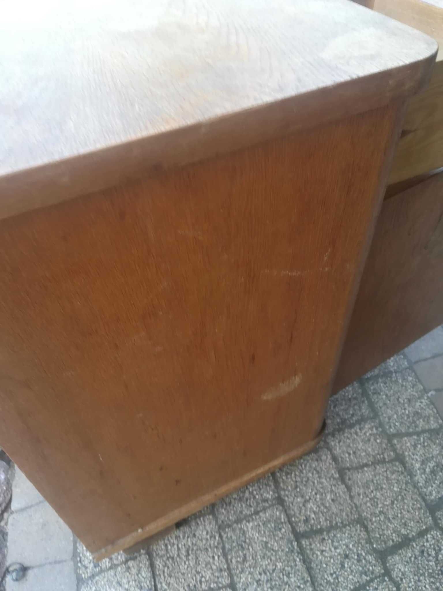 Szafka nocna stara prl dębowa