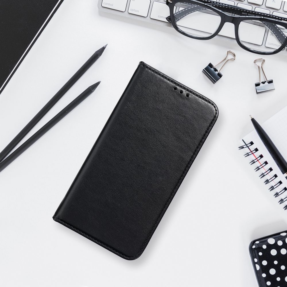 Etui Z Klapką Xiaomi Redmi Note 12 Pro 5G Czarny + Szkło 9H