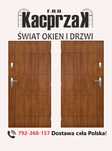 Drzwi KACPRZAK 90x200 Drzwi Zewnętrzne Swing Złoty Dąb