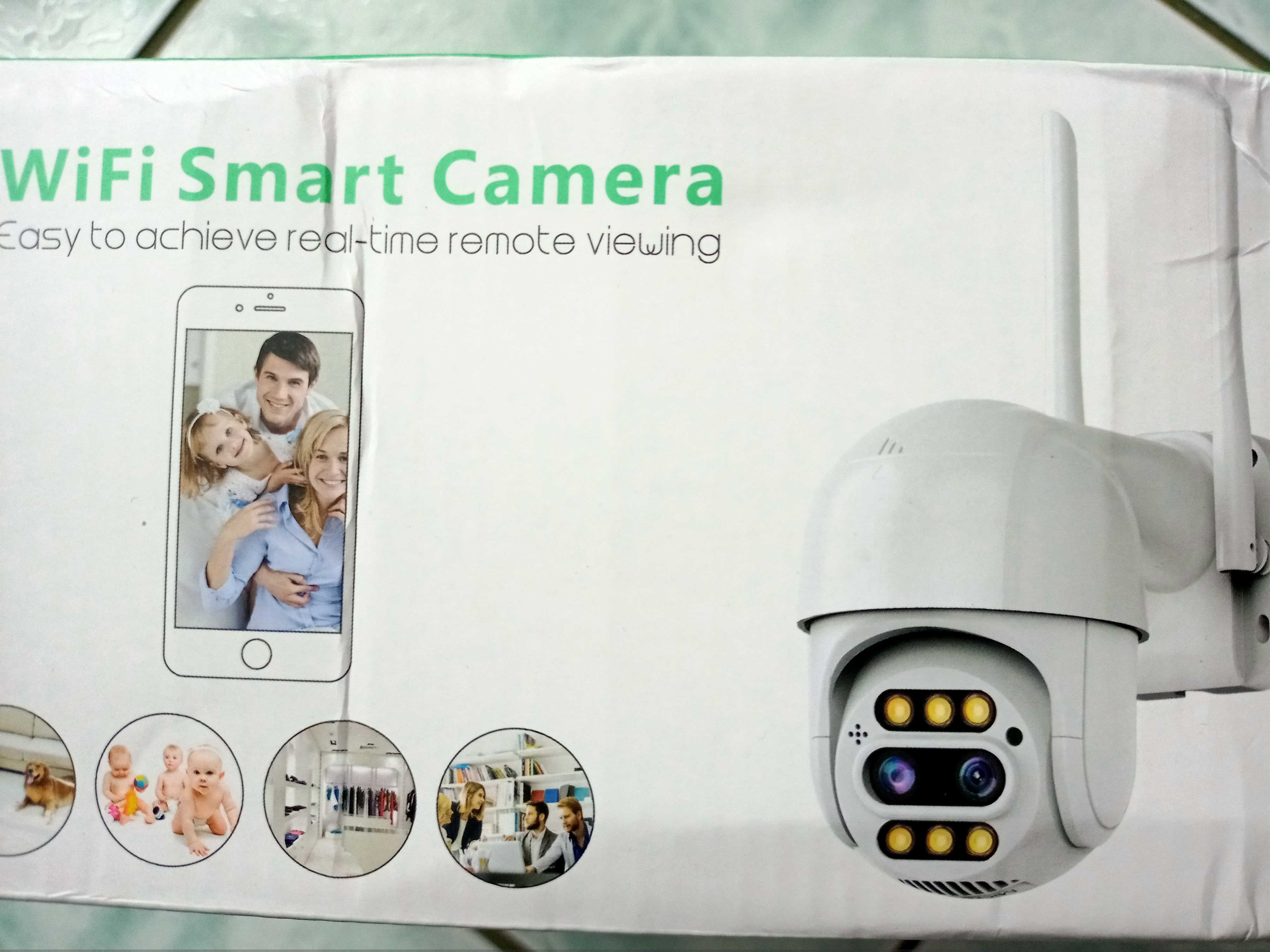 Zewnętrzna obrotowa kamera IP WIFI 8MP 8X 4K zoom + karta pamięci 64gb