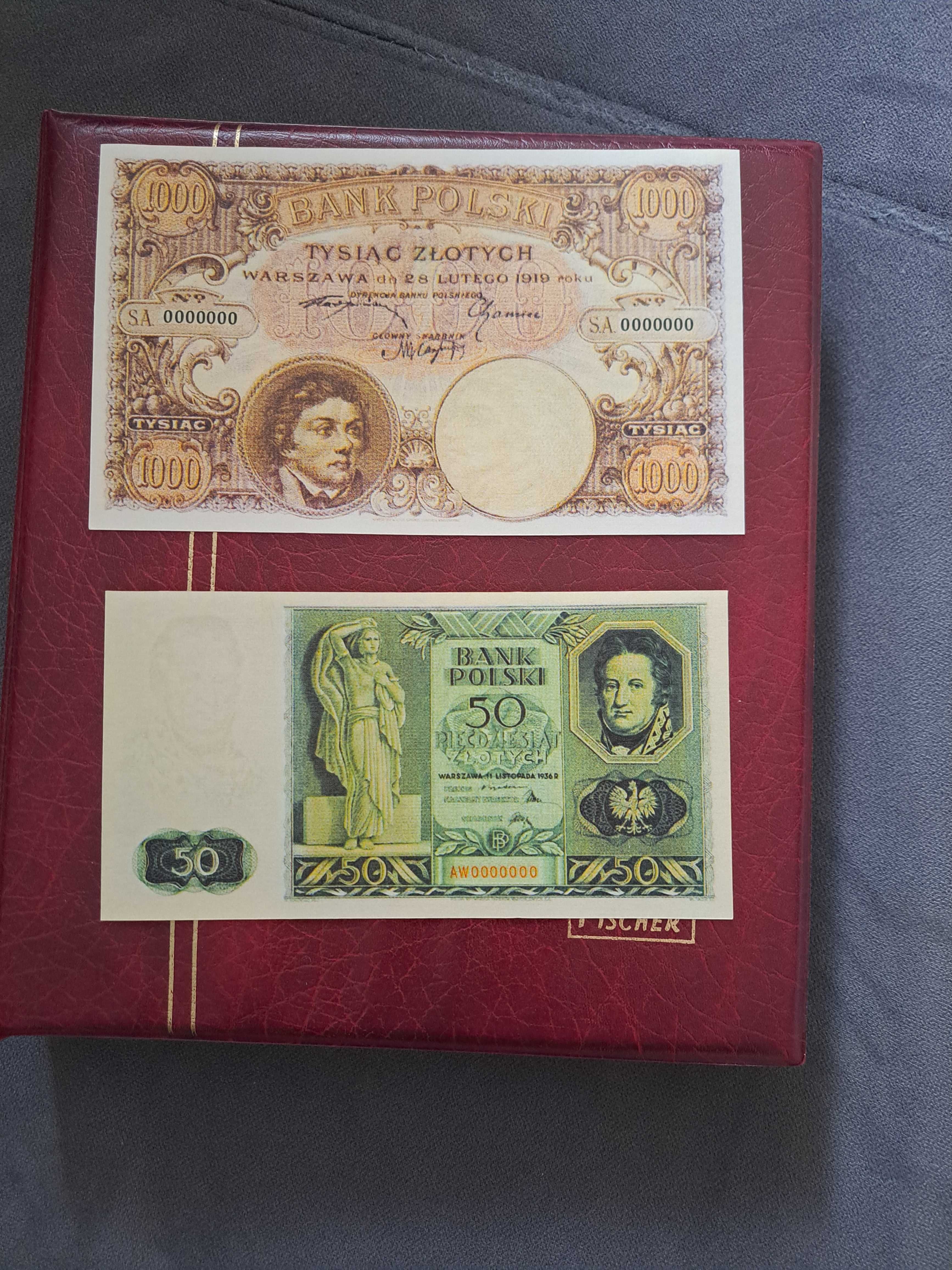 Banknoty kopie 2 szt