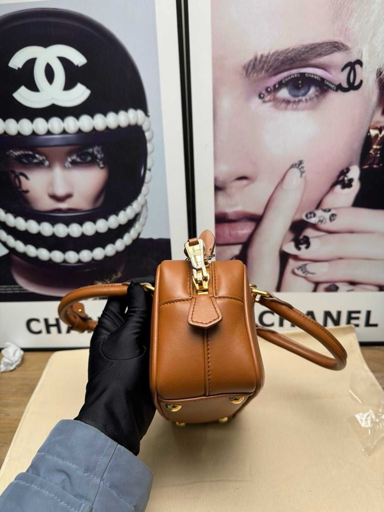 MiuMiu Brązowa Mała Torba Na Ramię Torebka Crossbody Trendy