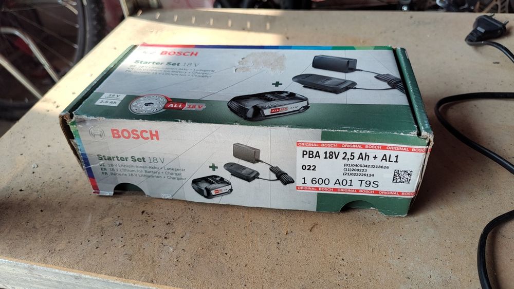 Bosch starter set ładowarka bateria ogrodowe