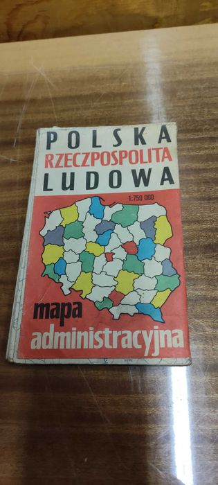 stara mapa Polski Polska Ludowa PRL