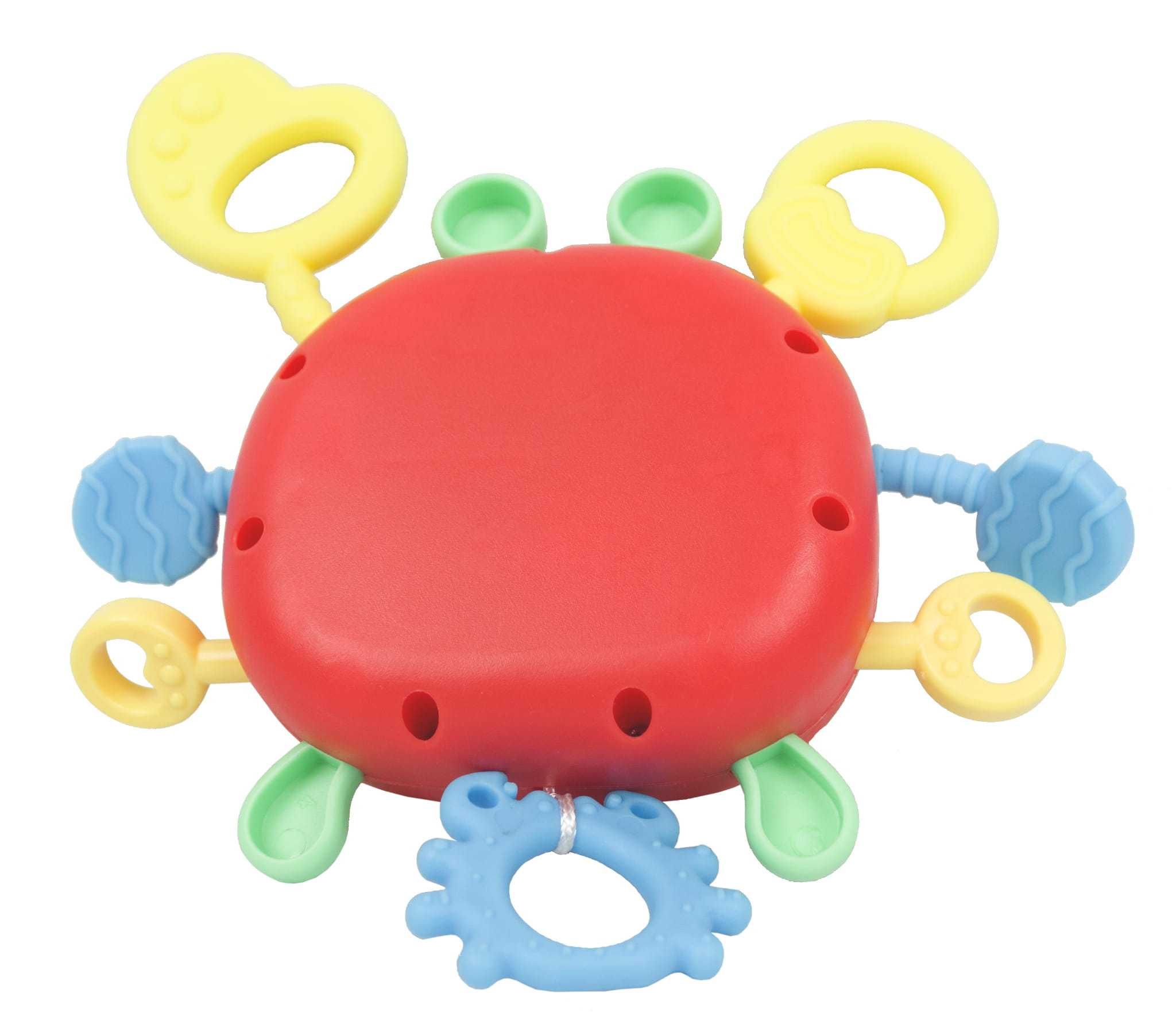 LT445 NOWY KRAB SENSORYCZNA zabawka gryzak dla dzieci popit grzechotka
