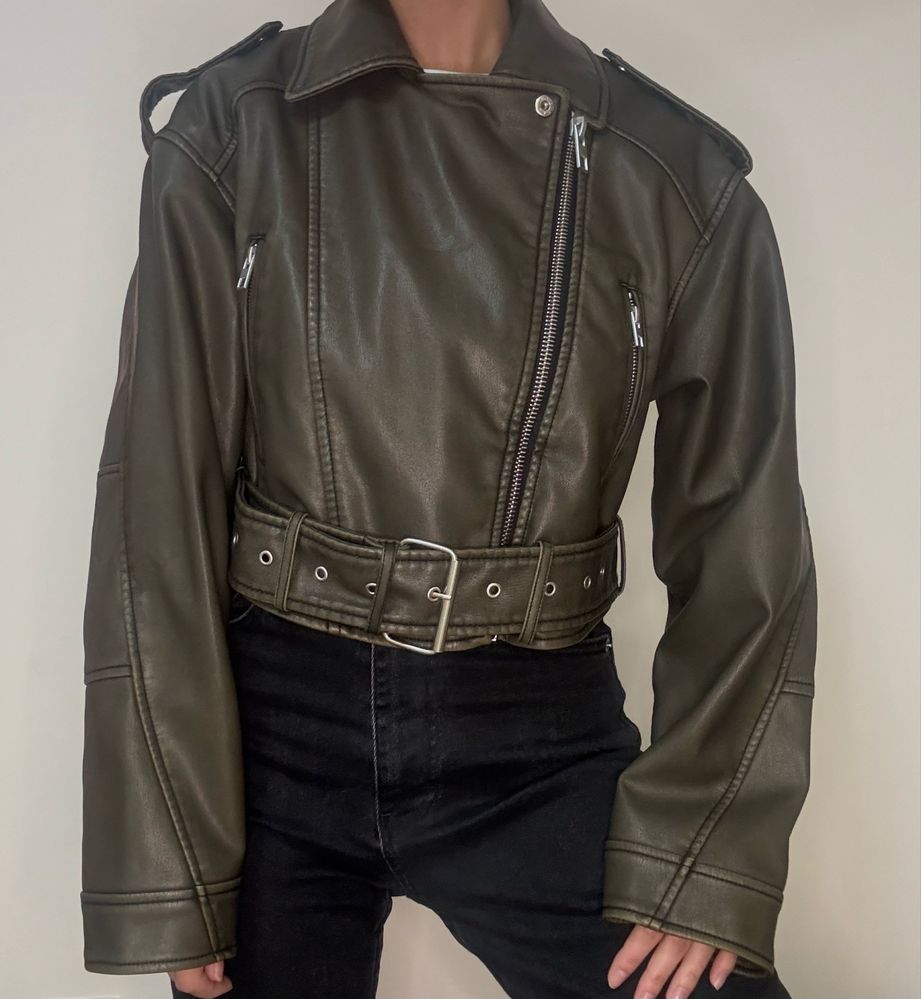 Куртка шкіряна, косуха Zara 1в1