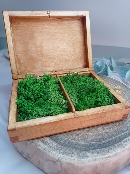 Pudełko na obrączki z dowolnym napisem