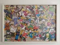 Quadro Disney em cartolina a Posca (com moldura)
