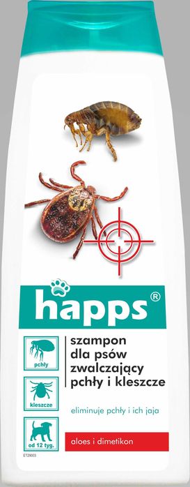Żel zwalczający pchły i kleszcze dla psów Happs 150ml