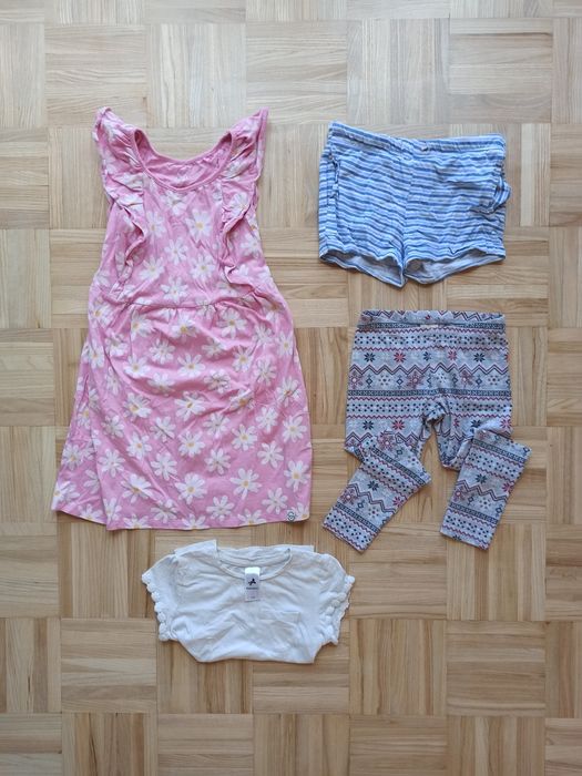 12 sztuk zestaw ubrań dla dziewczynki rozm. 110/116