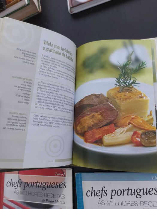 Pack de 4 livros dos melhores chefes portugueses