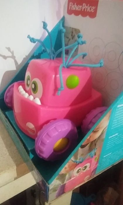 Carro Monstrinho rosa - Fisher-Price - Novo