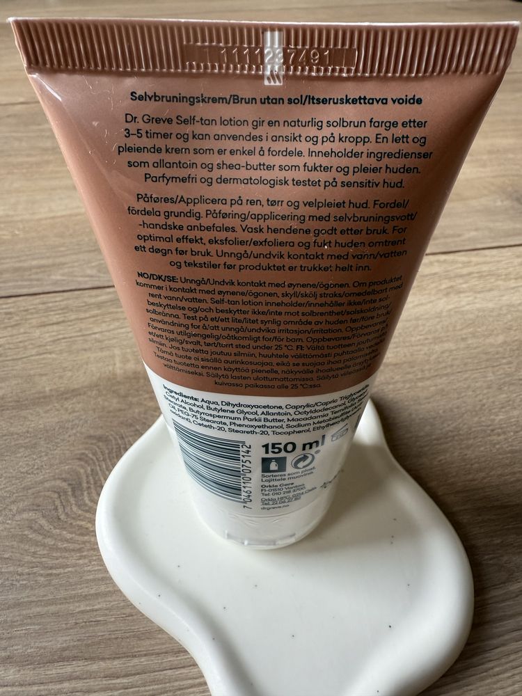 Dr. Greve Self-tan Lotion 150 ml balsam samoopalacz do twarzy i ciała