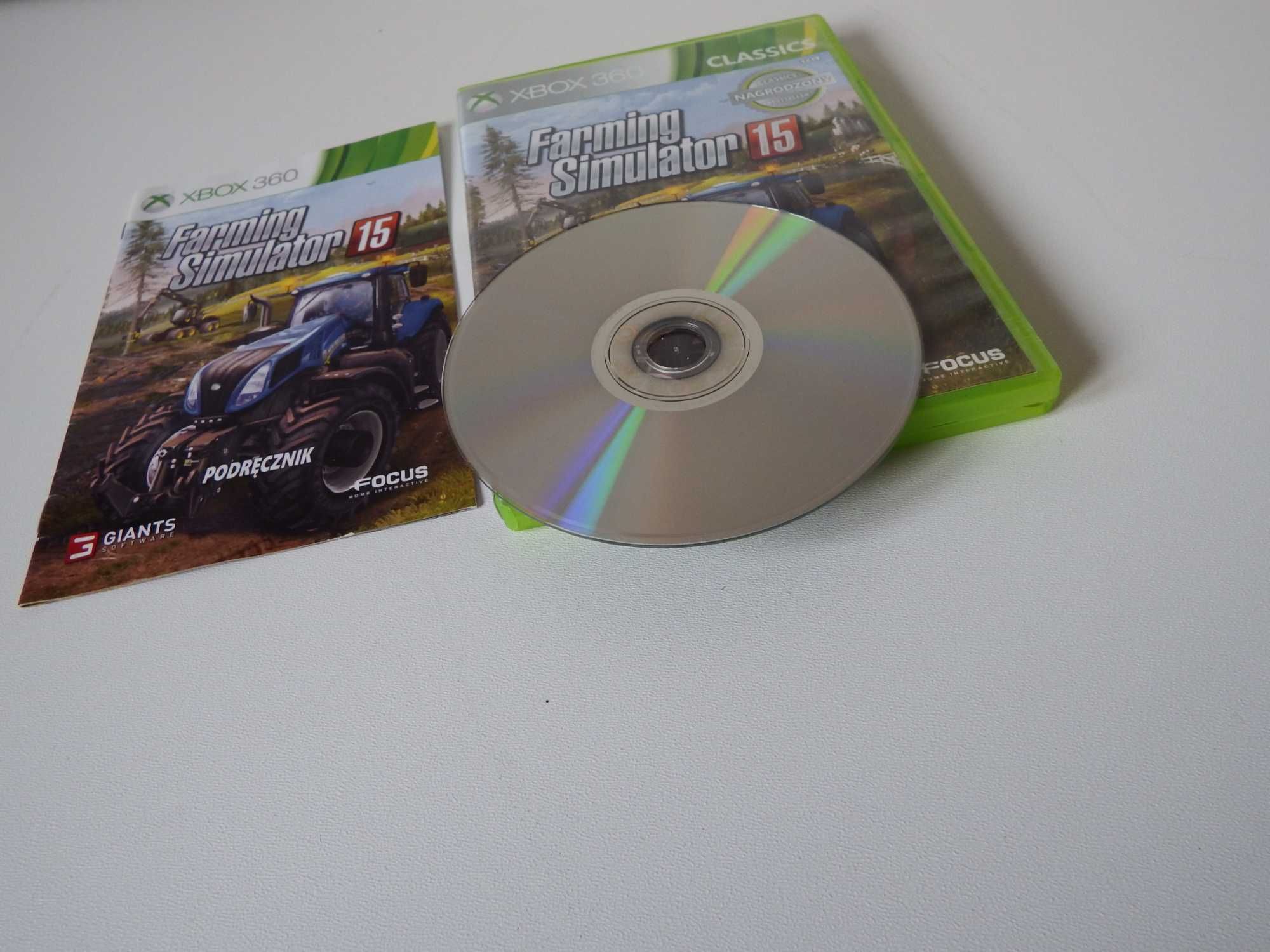 XBOX 360 Farming Simulator 15 PL stan BDB kompletna PŁYTA zadbana !