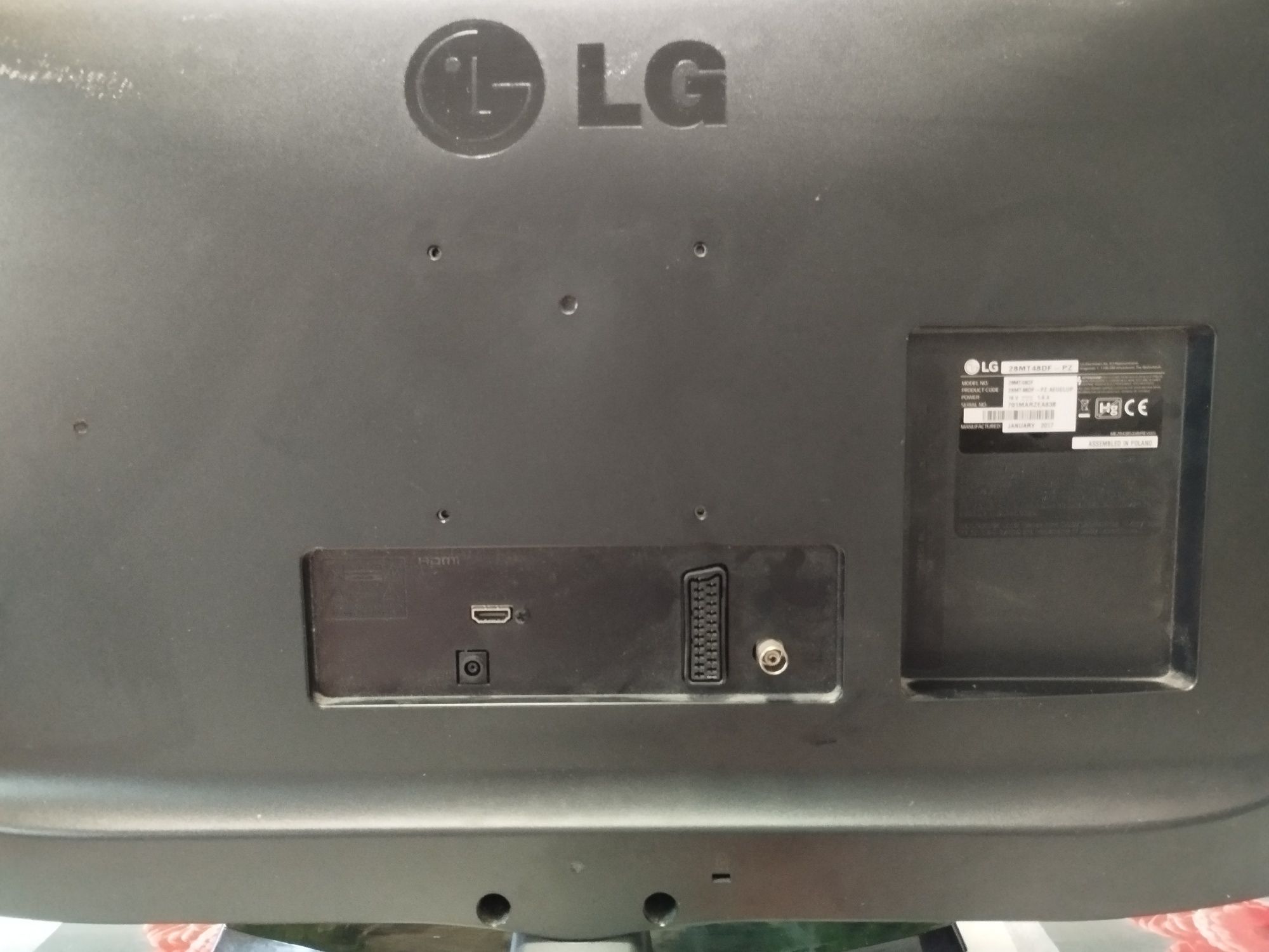 LCD da LG com o comando