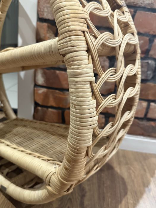 Polka rattanowa okragla Bohoswing Boho Swing Positano