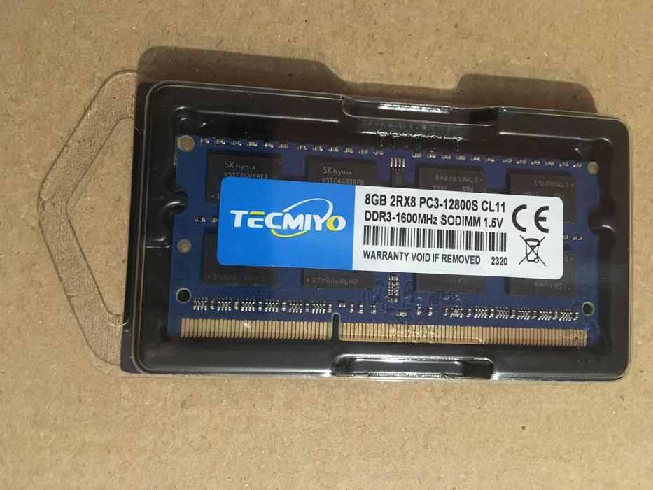 Оперативна пам'ять для ноутбука 8GB PC3-12800S DDR3-1600MHz SODIMM
