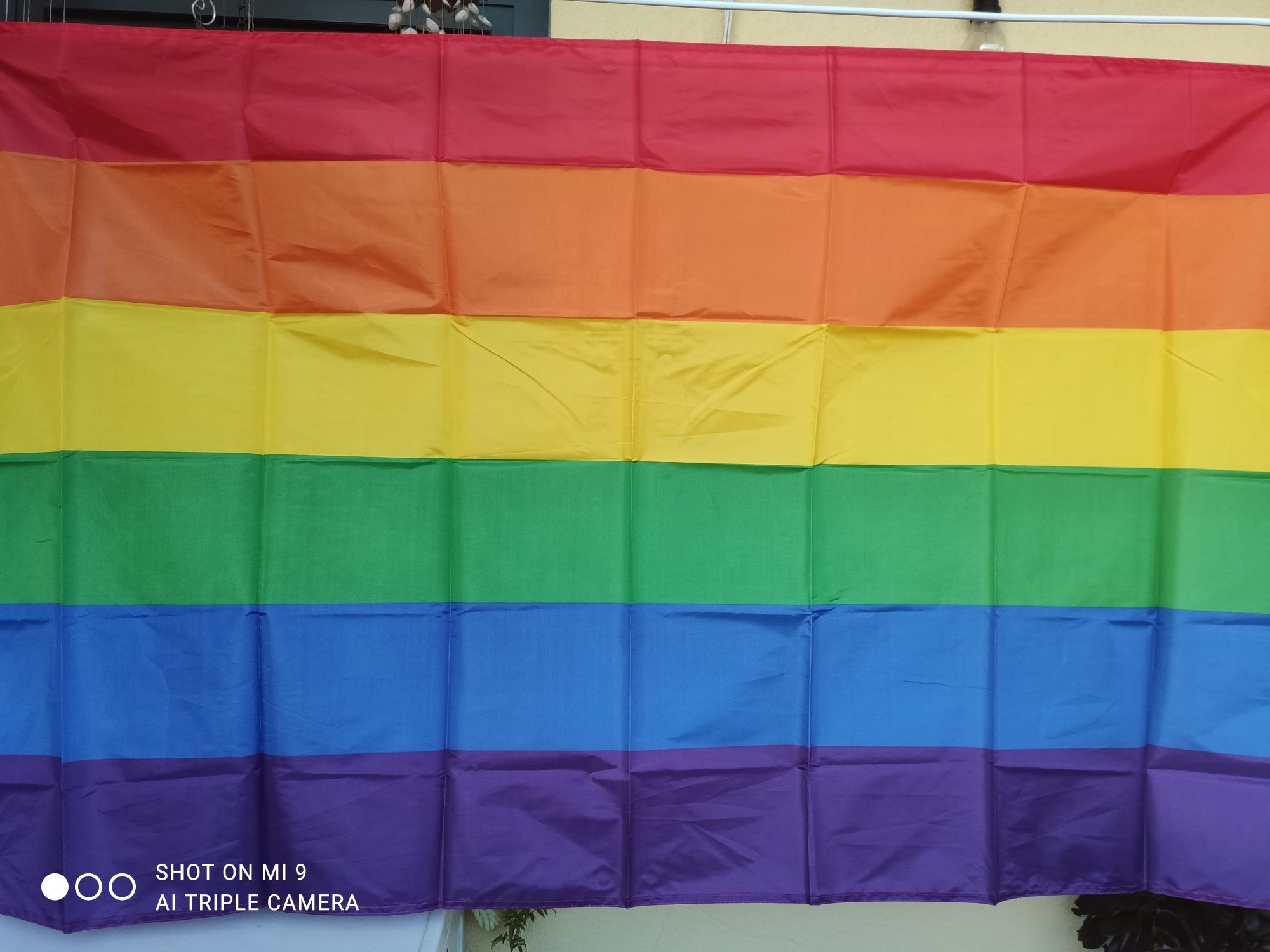 Bandeira LGBT (Arco-íris) 150x90 Nova