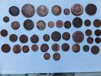 Старі монети рос недоімперії різних царів та цариць та Австро Угоршини