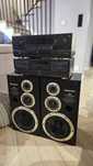 Wierza kolumny głośnik Technics SB-CD 320 plus magnetofon i amplituner