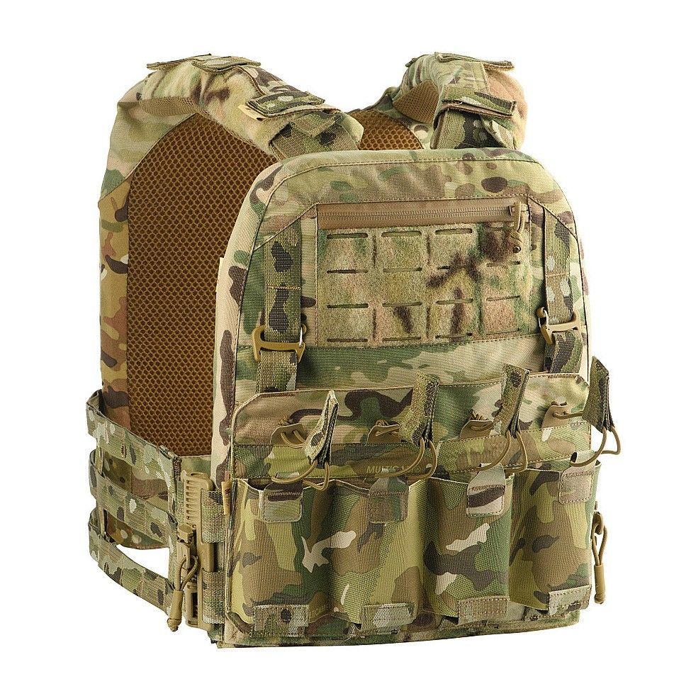 kamizelka taktyczna typu plate carrier cuirass qrs xl m-tac multicam