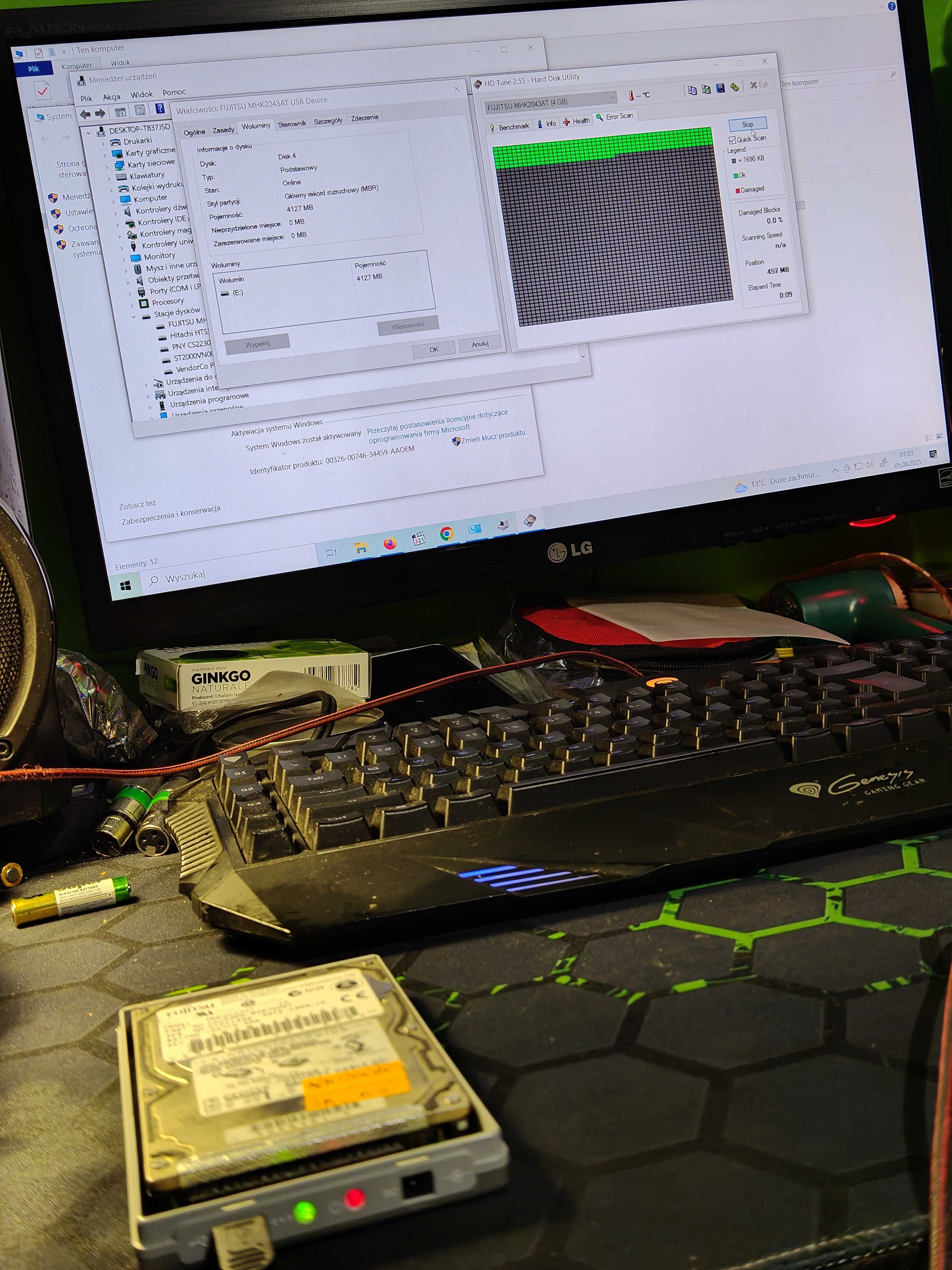 Dysk twardy IDE 2,5" Fujitsu 4,3 GB MHK2043AT (laptopowy)