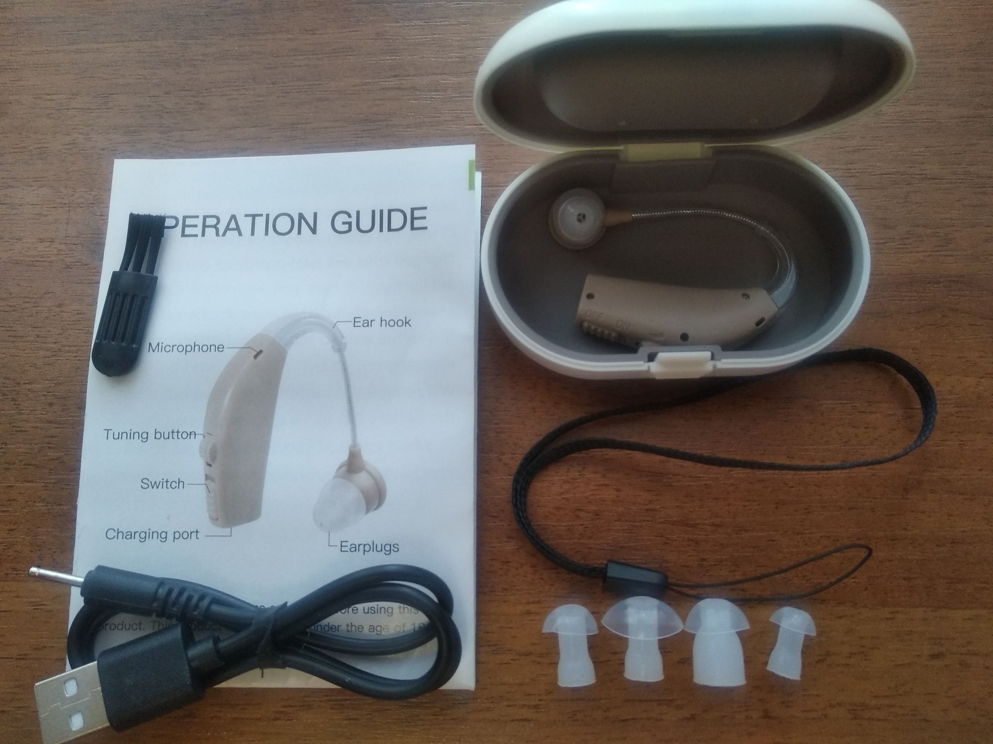 Слуховий апарат акумуляторний //  аккумуляторный слуховой аппарат