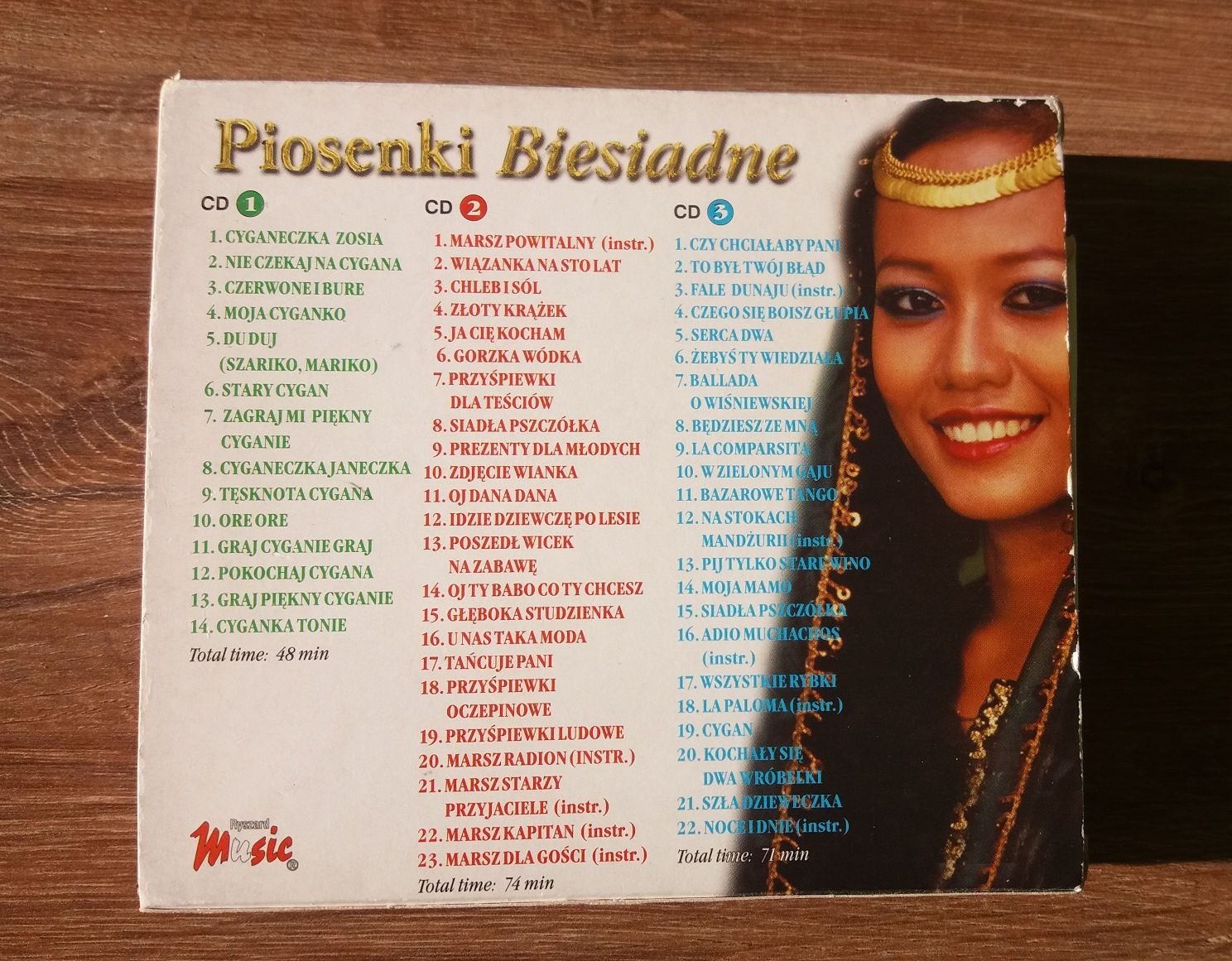 Piosenki Biesiadne 3 CD Box 1999 r. Ryszard Music