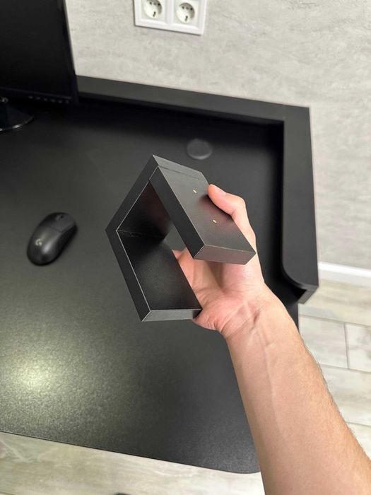 Стіл геймерський PRO XL Чорний із чорною крайкою