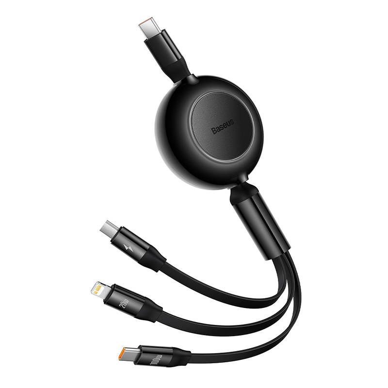 Kabel USB-C 3w1 Baseus micro USB / Lightning / USB-C, 100W / 3.5A, 1.1