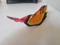 Óculos Oakley Flight Jacket O Polished Black com lentes Prizm Road