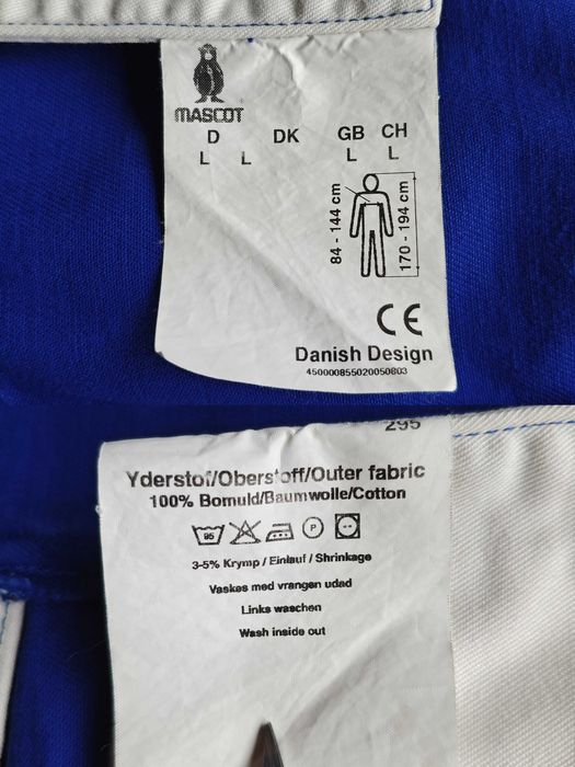 Mascot Danish Design Snickers Workwear Strauss Blue Jacket L M размер
