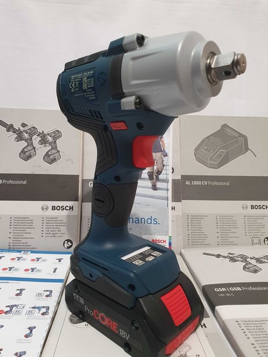 Zestaw BOSCH GDS 18v-450HC klucz udarowy +bateria 18v 4ah aku 800Nm